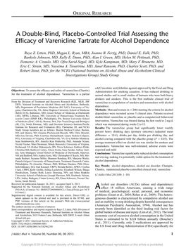 A Double-Blind, Placebo-Controlled Trial Assessing the Efficacy Of