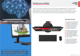 Thinkcentre M920z