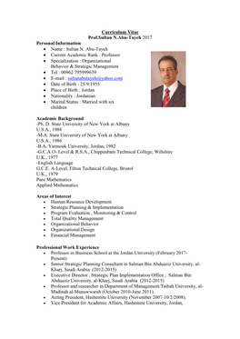 Curriculum Vitae Dr.Sultan Abu Tayeh.Pdf