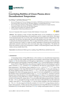 Gravitating Bubbles of Gluon Plasma Above Deconfinement Temperature