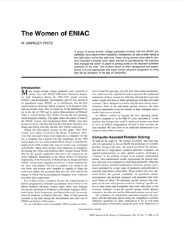 The Women of ENIAC