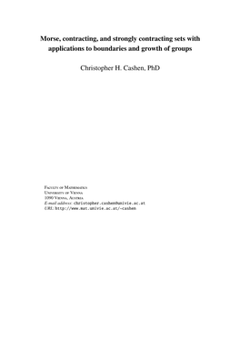 Morse, Contracting, and Strongly Contracting Sets with Applications to Boundaries and Growth of Groups