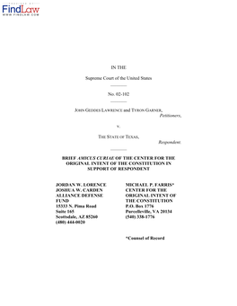 2003 Amicus Brief