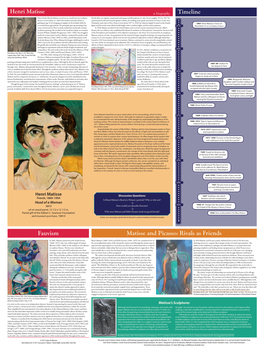 Timeline Fauvism Henri Matisse Matisse and Picasso