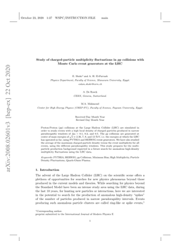 Arxiv:2008.02601V3 [Hep-Ex] 22 Oct 2020