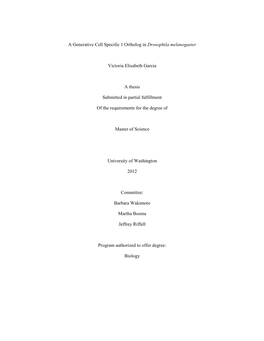 Victoria's Masters Thesis