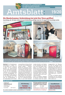 Die Wunderkammer Heidecksburg Hat Jetzt Ihre Türen Geöffnet Ausstellung, Die 100 Jahre Schlossmuseum Heidecksburg Würdigt, Kann Bis 29