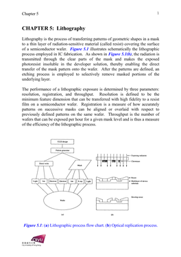 CHAPTER 5: Lithography