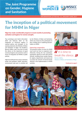 The Inception of a Political Movement for MHM in Niger