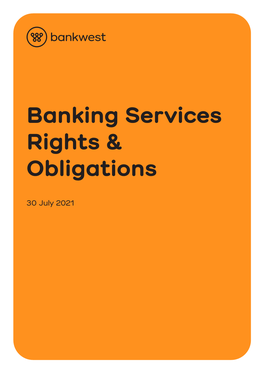 Banking Services Rights and Obligations