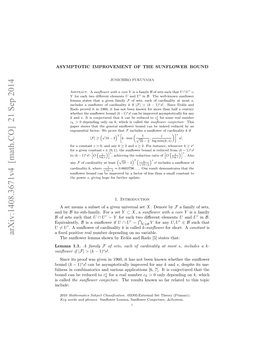 Asymptotic Improvement of the Sunflower Bound 3