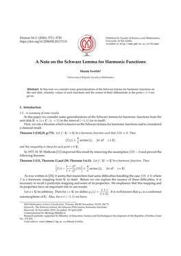 A Note on the Schwarz Lemma for Harmonic Functions