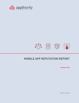 Mobile App Reputation Report