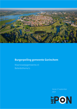 Burgerpeiling Gemeente Gorinchem