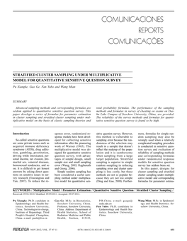 Stratified Cluster Sampling Under Multiplicative Model for Quantitative Sensitive Question Survey