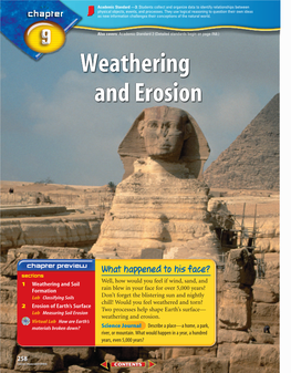 Chapter 9: Weathering and Erosion