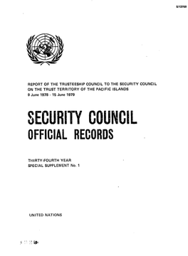 Ljnlted NATIONS REPORT of the TRUSTEESHIP COUNCIL to THE