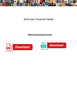 Avid Carp Terminal Tackle