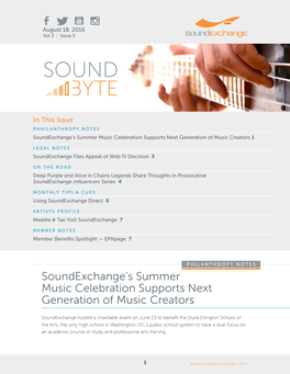 Soundbyte August 2016