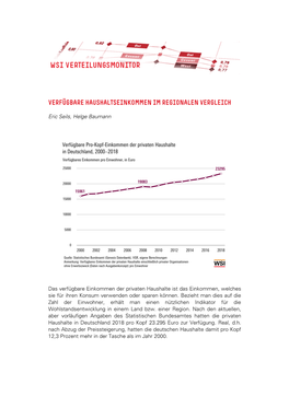 Verfügbare Haushaltseinkommen Im Regionalen Vergleich