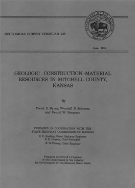 Geologic Construction-Material Resources in Mitchell ^County, Kansas