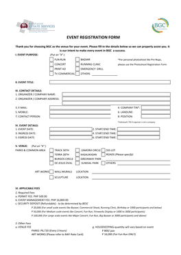 Event Registration Form