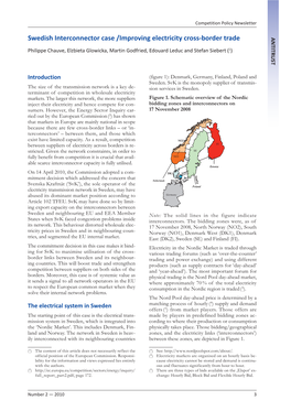 Swedish Interconnector Case /Improving Electricity Cross-Border Trade ANTITRUST