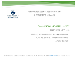 Commercial Property Update 2019 to Mid-Year 2021