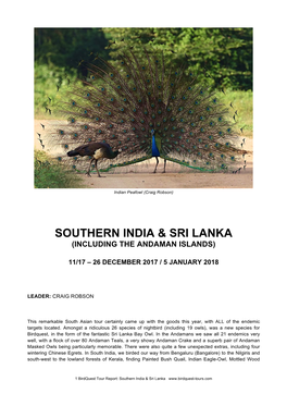 Southern India & Sri Lanka