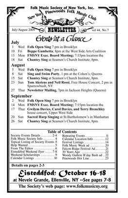 Eisteddfod Weekend Flyer