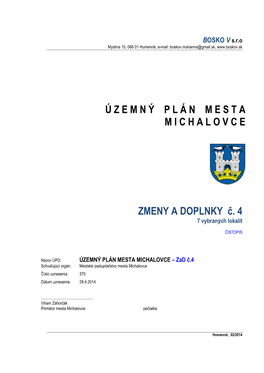 Územný Plán Mesta