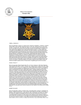 Cmh Koreanwar Medal of Honor.Pdf