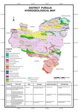 District Purulia Hydrogeological Map