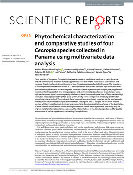 Phytochemical Characterization and Comparative Studies of Four