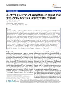 Identifying Rare-Variant Associations in Parent-Child Trios Using a Gaussian