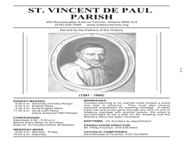 St. Vincent De Paul Parish