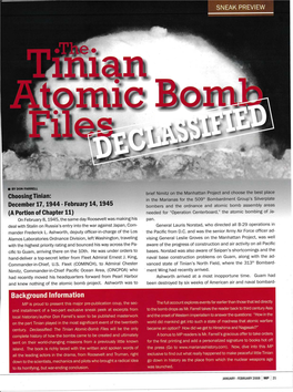 Tinian and the Bomb