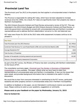 Provincial Land Tax Page 1 Of2