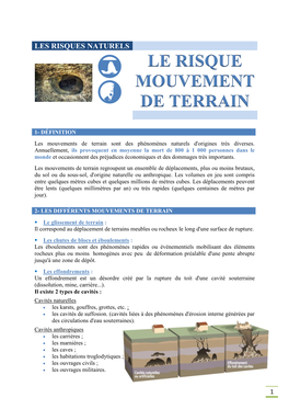 Le Risque Mouvement De Terrain, Consulter