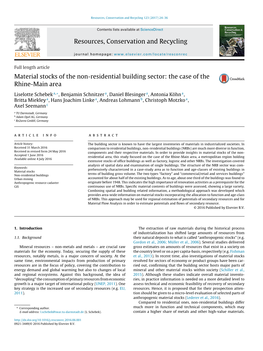 Material Stocks of the Non-Residential Building Sector: the Case of The