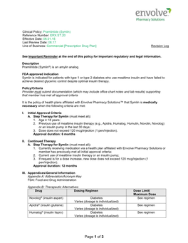 Symlin) Reference Number: ERX.ST.20 Effective Date: 06.01.15 Last Review Date: 08.17 Line of Business: Commercial [Prescription Drug Plan] Revision Log