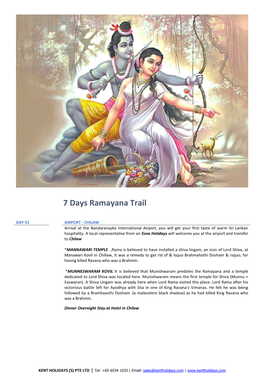 7 Days Ramayana Trail