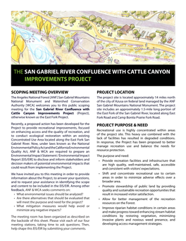 The San Gabriel River Confluence with Cattle Canyon Improvements Project