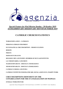 Catholic Church Statistics