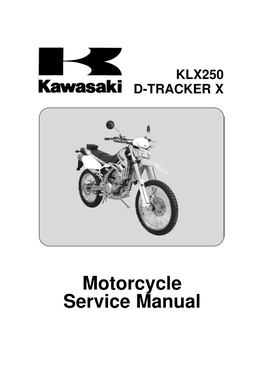 Motorcycle Service Manual