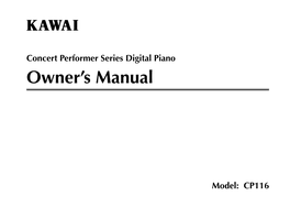 Owner's Manual