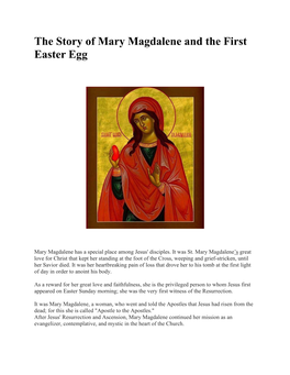 The Story of Mary Magdalene and the First Easter Egg