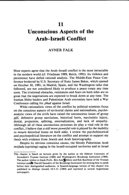 Falk on Arab-Israeli Conflict