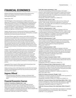 Financial Economics 1