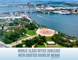 World-Class Office Sublease with Coveted Views Of